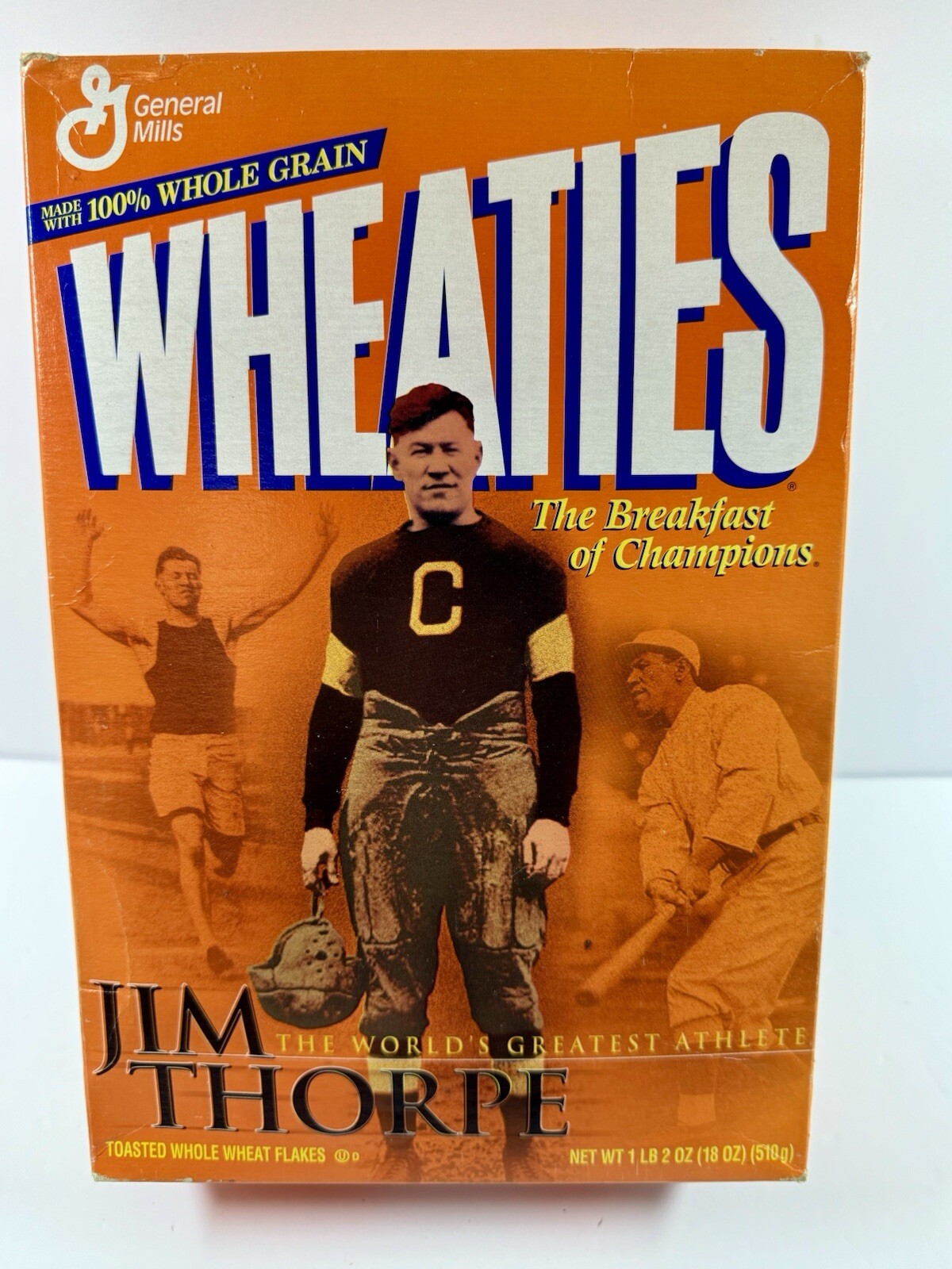 Rare Unopened 2001 Wheaties Jim Thorpe World’s Greatest Athlete Sealed Box