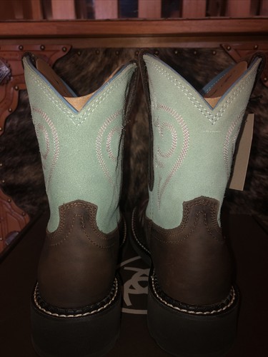 NEU Ariat Fatbaby Damenstiefel abgenutzt mint & braun #10028951 - Bild 2 von 6