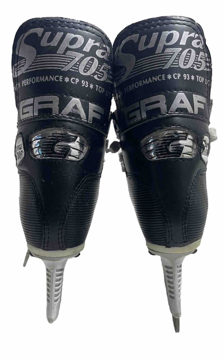 Patins De Hockey GRAF Supra 705 Rare - Taille 8, Lames Triangulaires Tuuk, Occasion