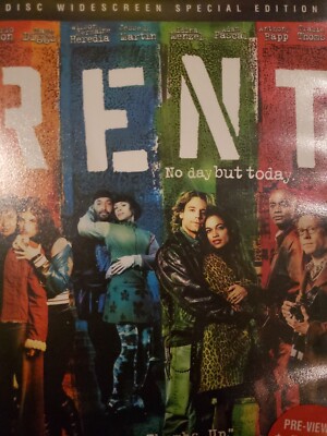 RENT (DVD, 2006, 2-Disc set) Discs and Cover Art Only, No