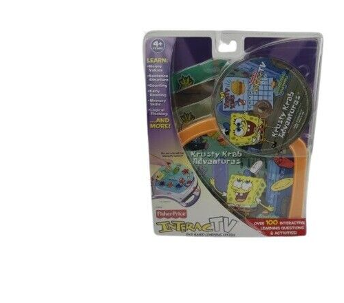 2003 Fisher Price InteracTV SpongeBobs Krusty Krab Adventures DVD Learning New - Picture 1 of 2