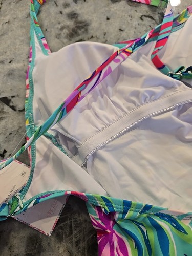 Stella Parker Damen Tropical Maillot Einteiler Badeanzug Größe XL Neu mit Etikett $ 108 - Bild 5 von 11