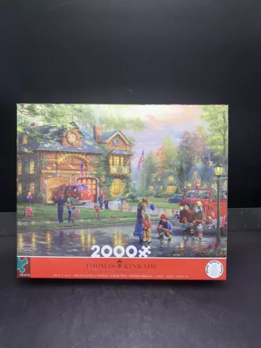 THOMAS KINKADE FIRE STATION 2000 PIECE JIGSAW PUZZLE BRAND NEW