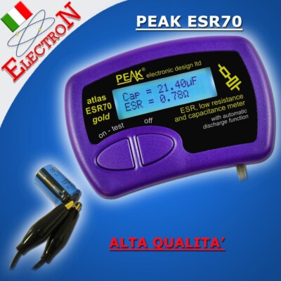 PEAK ESR70 GOLD Kapazitätsmesser ESR Millimeter Quality Condensator Tester Analysator