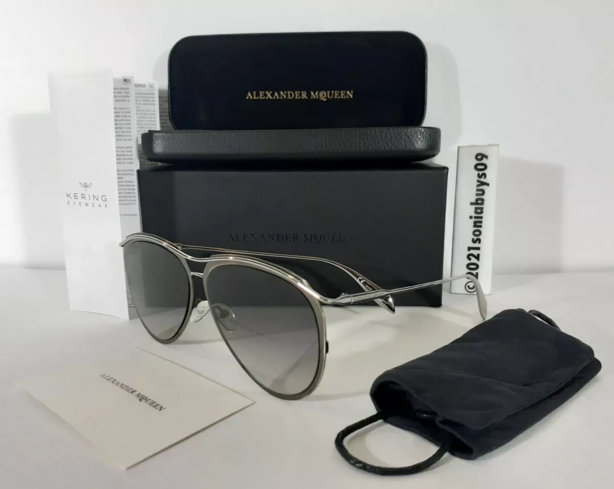 Alexander mcqueen aviator clearance sunglasses
