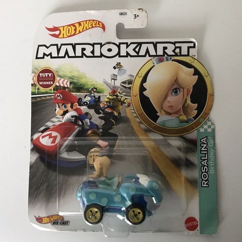 Hot Wheels Mario Kart Rosalina, Cat Peach & Red Yoshi - Picture 3 of 6