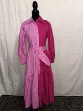 Christopher John Rogers x Target Two-Tone Pink Shirtdress Size 4 NWT