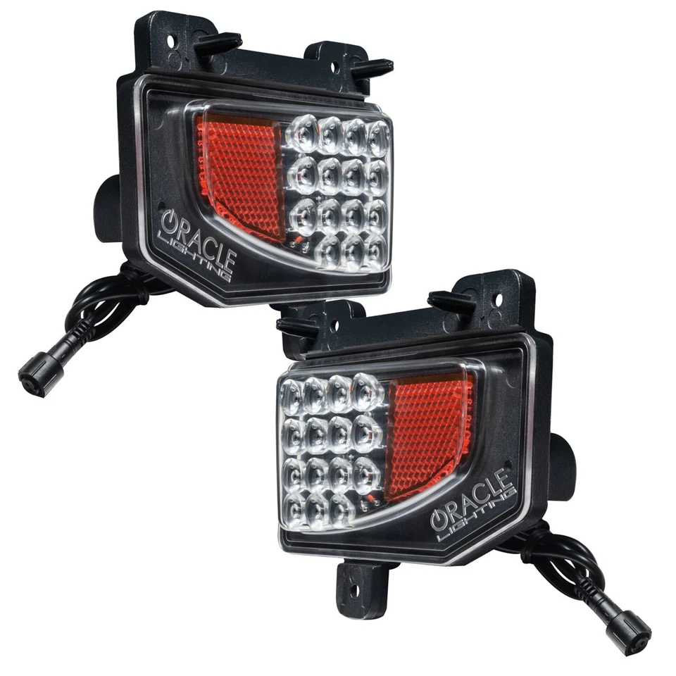 Oracle Lighting 5881-504, 2 Pack Black Plastic Fits 20- Jeep Gladiator Led Rever - Image 4 of 4