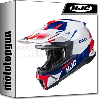 CASQUE OFF-ROAD POUR MOTO HJC C50 SLIDE MC21 XXL - Photo 1/4