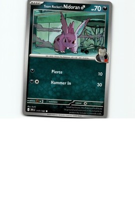 SV10: The Glory of Team Rocket #061/098 Team Rocket's Nidoran M