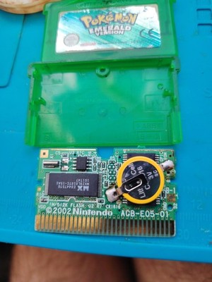 Pokémon Smaragd Version Gameboy Advance UK PAL Original gereinigt, neue Batterie 
