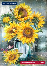 Sunflower Diamond Art Painting Kits for Adults - Full Drill Diamond Dots Paintin