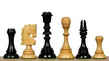 Reproduced 1929 Barcelona "Joc Catalan" Chess Pieces in Ebony & Boxwood – 4.3"