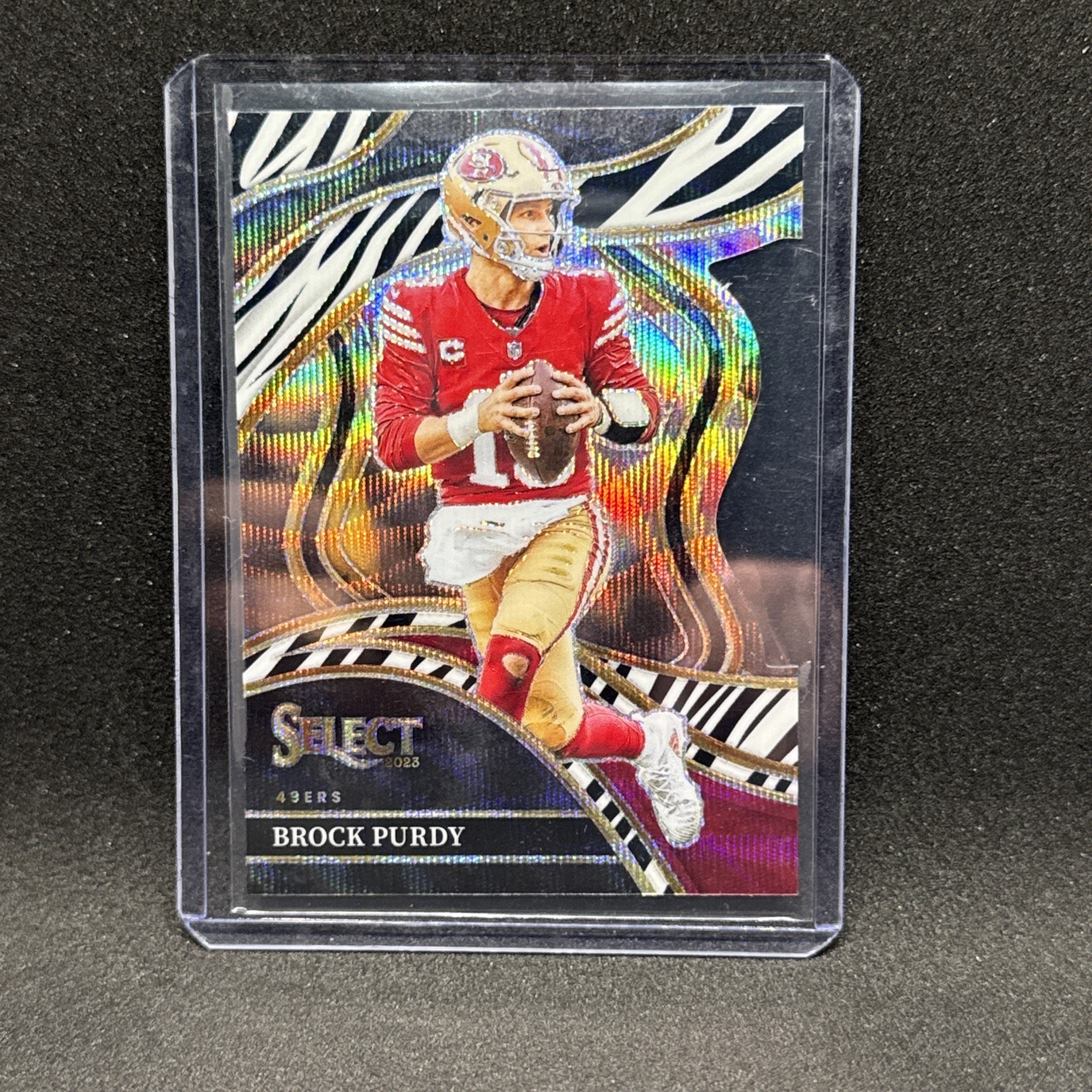 2023 Panini Select - Club Level Brock Purdy Zebra Prizm Die-Cut 49ers Case Hit🔥