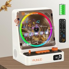 Portable CD Player with Bluetooth: CD Player for Home with Dual Hi-Fi