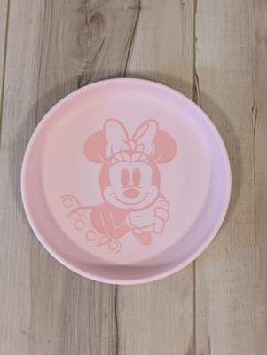 Disney Baby Bumkins Minnie Mouse Silicone Toddler Feeding Plate Pink Dish