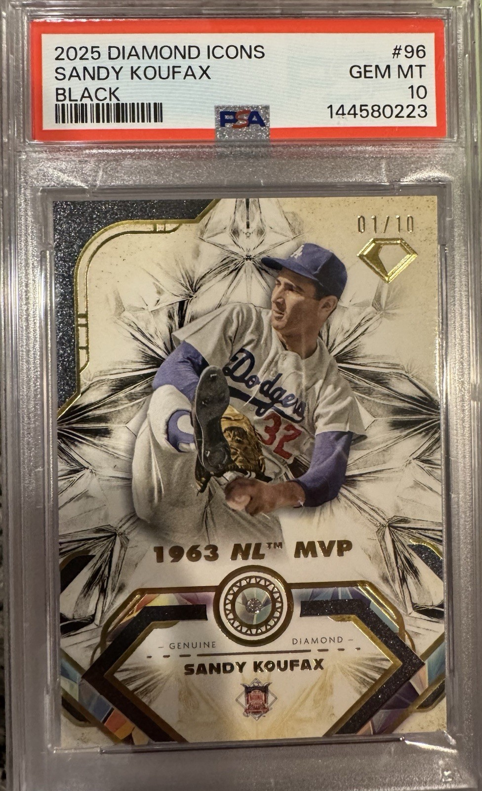 Sandy Koufax #96 Baseball Cards 2025 Topps Diamond Icons trading card — raw and PSA graded price guide