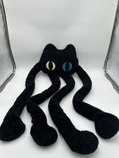 Long Cat Plush Pillow, 39" Cute Black Cat Stuffed Animals Kawaii