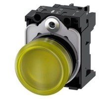 Siemens 3SU1106-6AA30-1AA0 Leuchtmelder 22Mm Rund Gelb