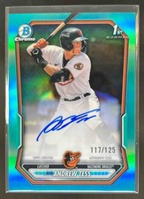 2026 Bowman Andrew Tess Chrome Auto Aqua Refractor 1st Prospect #/125 Orioles