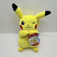 Official Pok mon Winking Pikachu 8'' Plush Brand New