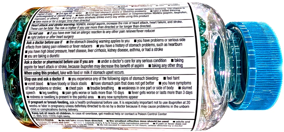 Kirland Signature Mini Ibuprofeno 200 mg 500 unidades cápsula blanda EXP 02/2027 Foto 4 de 4