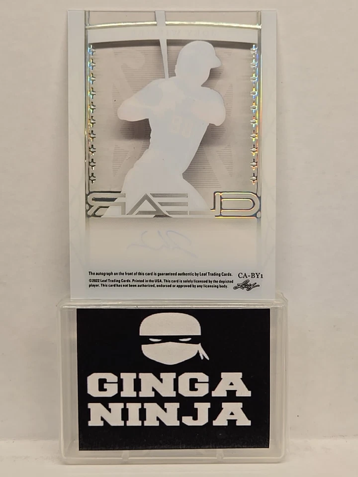 2022 Leaf Trinity Clear Auto Joey Wiemer #11/15 - Image 2 of 2