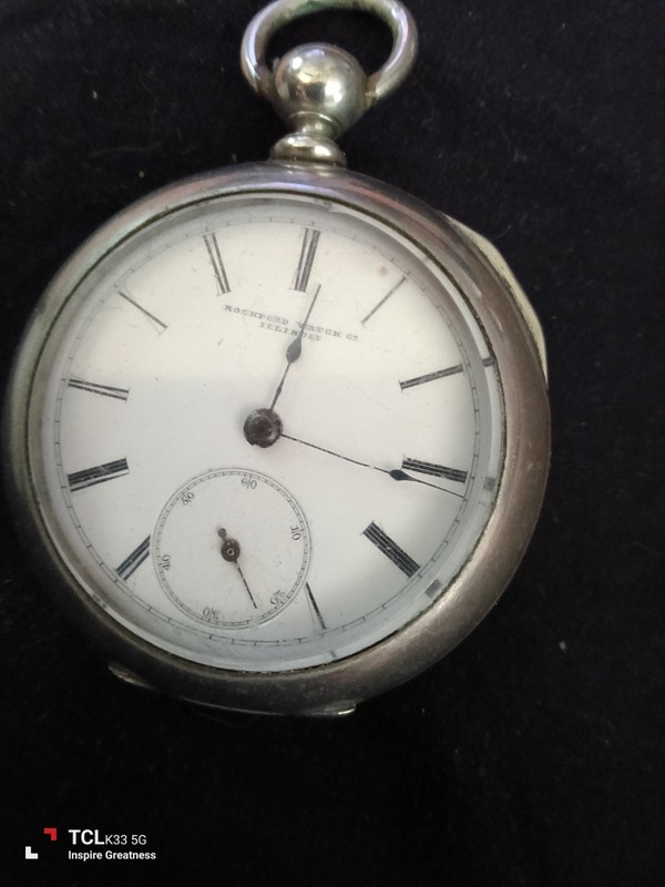 Vintage Rockford Illinois Key Wind Pocket Watch