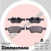 Zimmermann Bremsbelagsatz, Scheibenbremse 23925.210.1 FüR MERCEDES-BENZ