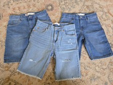 Levis Youth Size 14 27" Levis Shorts Lot Long Modest 511 Cut Off Slim Fit EUC