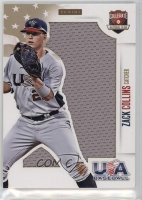 2014 Panini USA Baseball Box Set Jumbo Jerseys 37/49 Zack Collins #14 00li