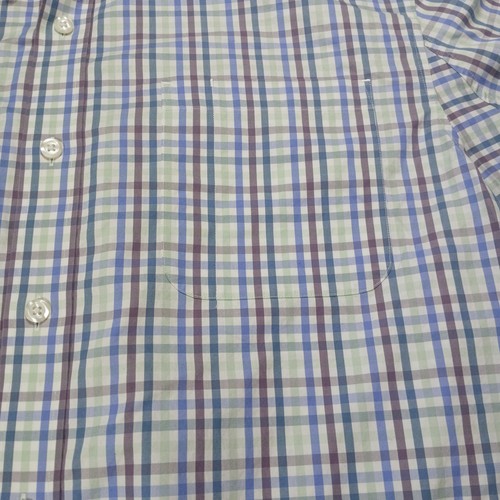 Camicia Duluth Trading Wrinklefighter uomo XL a quadri manica corta vestibilità rilassata Casua - Foto 4 di 11