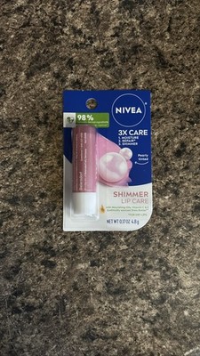 2 pack - NIVEA Shimmer Lip Balm Pearly Tinted 0.17 oz / 4.8g