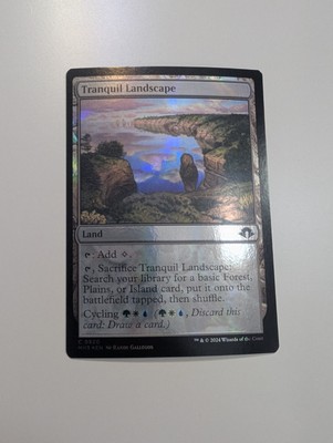 MTG - Tranquil Landscape (Ripple Foil) - Commander: Modern Horizons 3 NM/M Cond