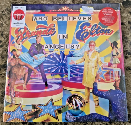 Elton John & Brandi Carlile Who Believes In Angels COKE BOTTLE GREEN LP Vinyl
