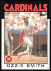 1986 Topps #730 Ozzie Smith