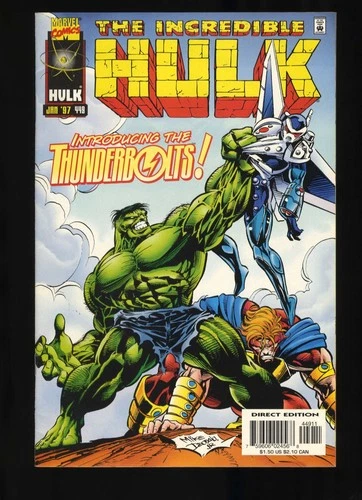 Incredible Hulk (1962) #449 VF- 7.5 1st Appearance Thunderbolts! Marvel 1997