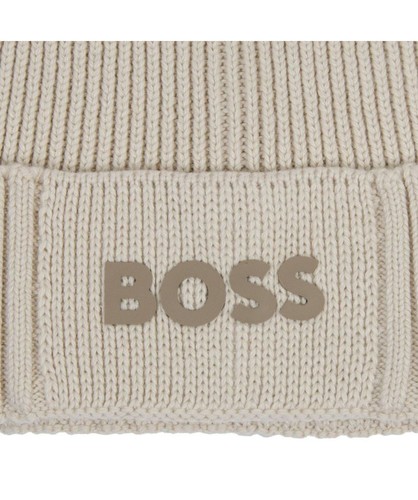 NUEVO CON ETIQUETAS BOSS Hugo Boss (Etiqueta Verde Hugo Boss) LOGO Gorro Gorro - Imagen 3 de 6