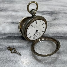 American Waltham Watch Co. 18s model 1857 15j antique Pocket Watch with Key