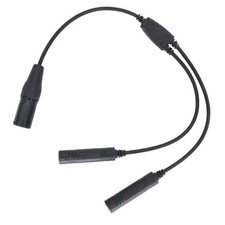 New aviation headset headphone adapter GA dual plug to Airbus 5-pin XLR