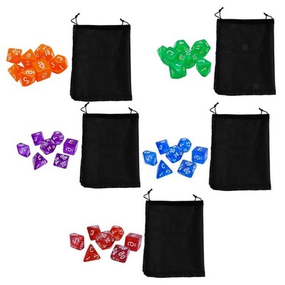 7-teiliges polyedrisches Würfel-Set D8 D4 D10 D12 D20 für