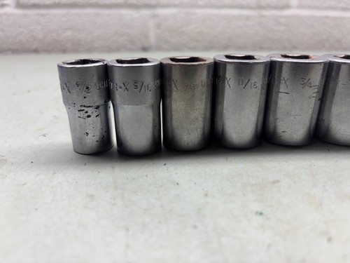 PAR-X (Snap On) 1/2" Drive 6 Point SAE Socket Set 1/2” - 1-1/16” Made in USA - Picture 3 of 6