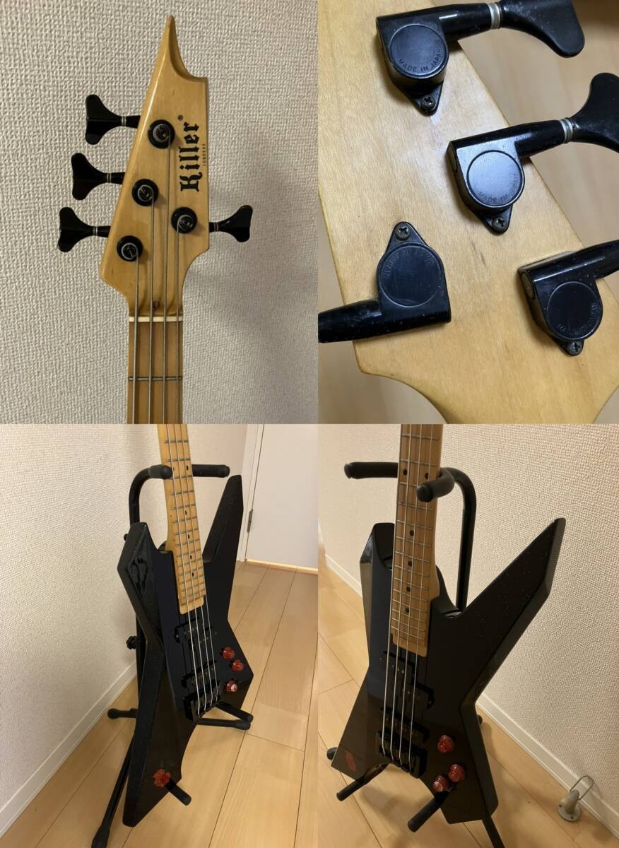 Electric Bass Guitar Killer KB-Impulss Early Model Black