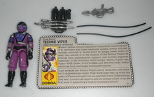 Vintage 1987 Techno Viper G.I. GI Joe Cobra v1 100% Complete Figure 3.75 ARAH