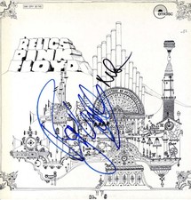 ROCK BAND Pink Floyd autograph, IP signed vinyl record cover