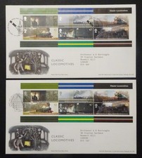 2004 2 Classic Locomotive Royal Mail FDC Special H/S