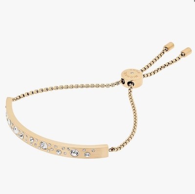 Michael Kors MKJ5982710 Modern Brilliance Scatter Pave Women's Bracelet Gold New