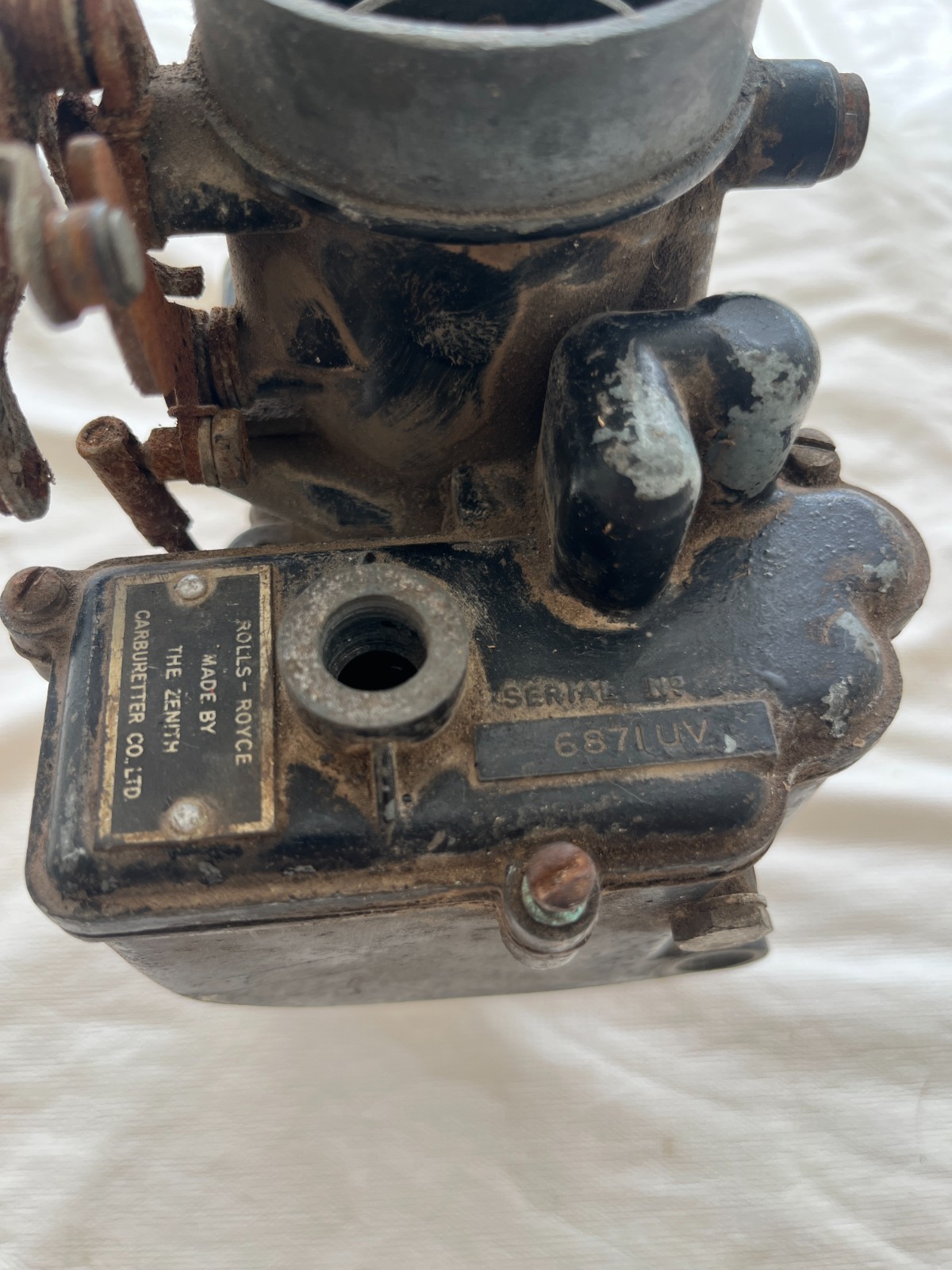 Antique Vintage Zenith 1920s 1930s ? Rolls Royce RR Carb Carburetor # 6871UV