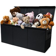 Extra Large Toy Storage Organizer with Lid - Sturdy, Collapsible Toy Chest St...