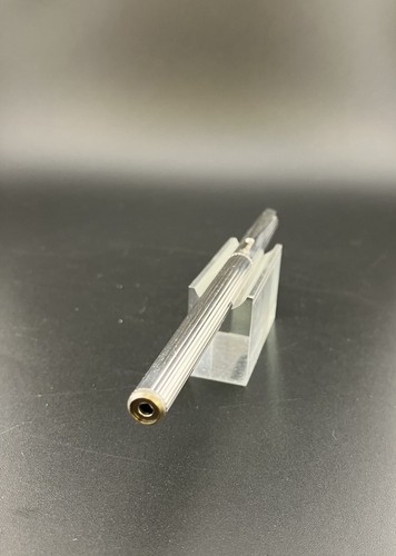 Pluma Estilográfica Montblanc Noblesse 1ª Generación 14K Extra Fina EF Plumín Plata Rayas - Imagen 8 de 10